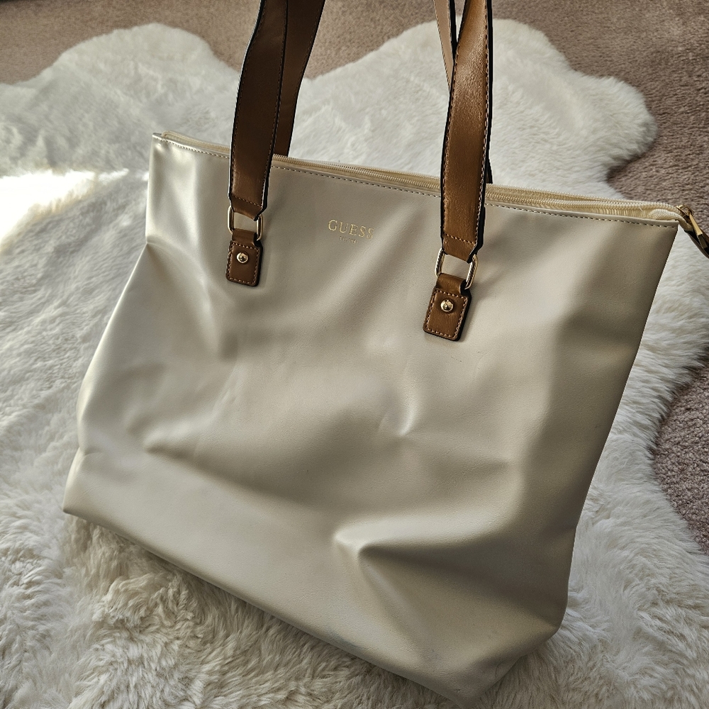 Guess leather tote bag
